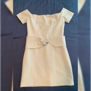 Line + Dot White Cocktail Dress